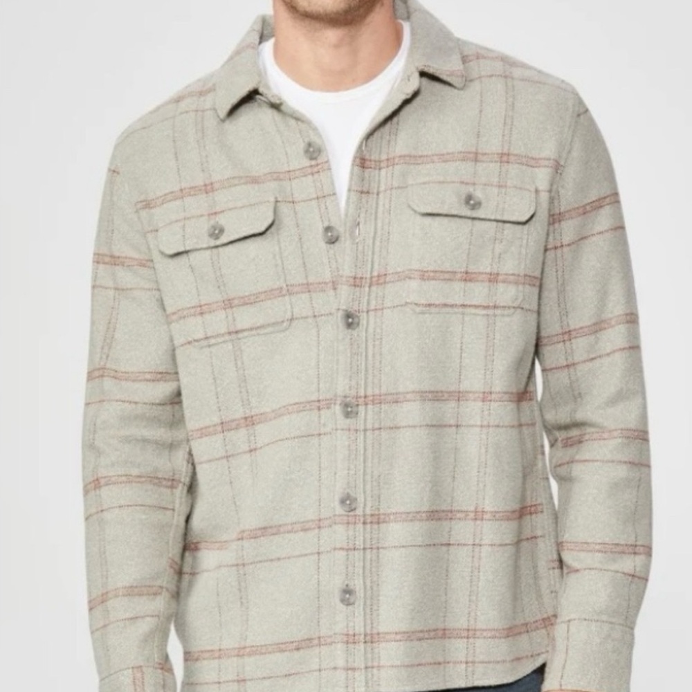New with Tags - Paige Men's XL Plaid Shirt Jacket